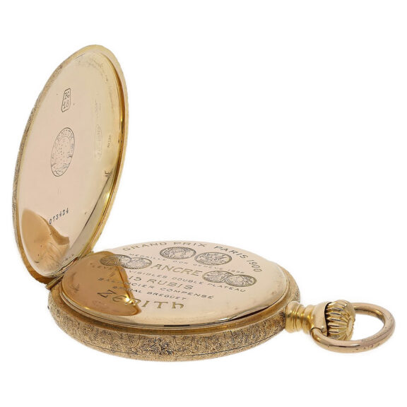 Swiss 18K gold chronometer lever pocket watch Circa 1910 Swiss 18K gold chronometer lever pocket watch Circa 1910