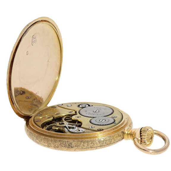Swiss 18K gold chronometer lever pocket watch Circa 1910 Swiss 18K gold chronometer lever pocket watch Circa 1910