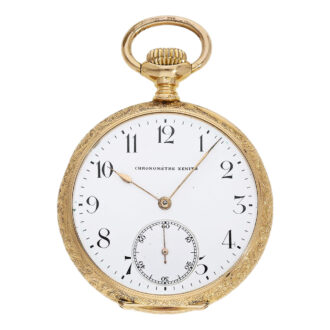Swiss 18K gold chronometer lever pocket watch Circa 1910 Swiss 18K gold chronometer lever pocket watch Circa 1910
