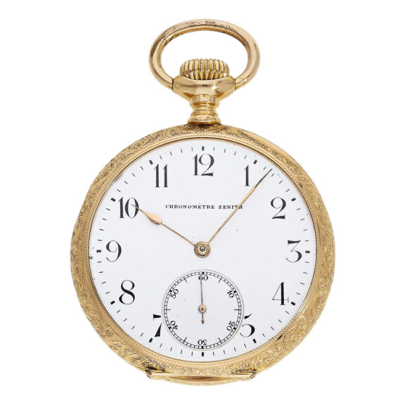Swiss 18K gold chronometer lever pocket watch Circa 1910 Swiss 18K gold chronometer lever pocket watch Circa 1910