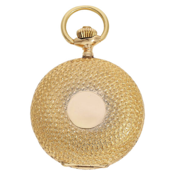 Swiss 18K gold hunting cased pocket watch Circa 1900 Swiss 18K gold hunting cased pocket watch Circa 1900