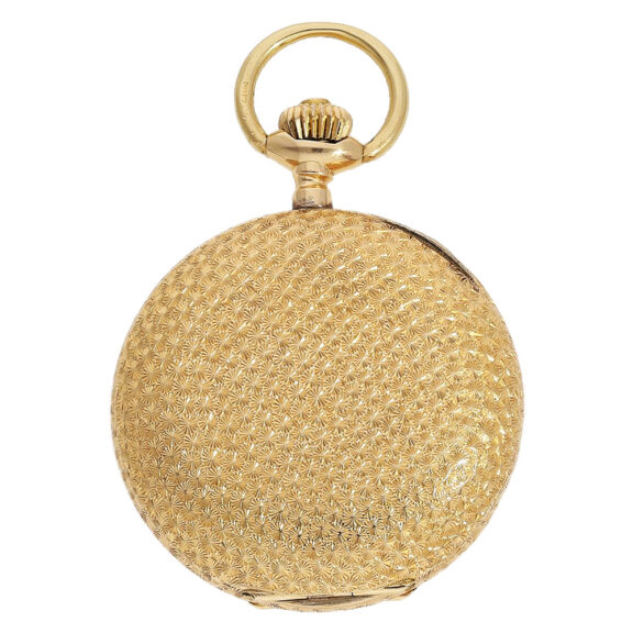 Swiss 18K gold hunting cased pocket watch Circa 1900 Swiss 18K gold hunting cased pocket watch Circa 1900