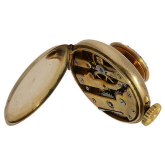 Rare Swiss gold and diamond set buttonhole watch Circa 1890
