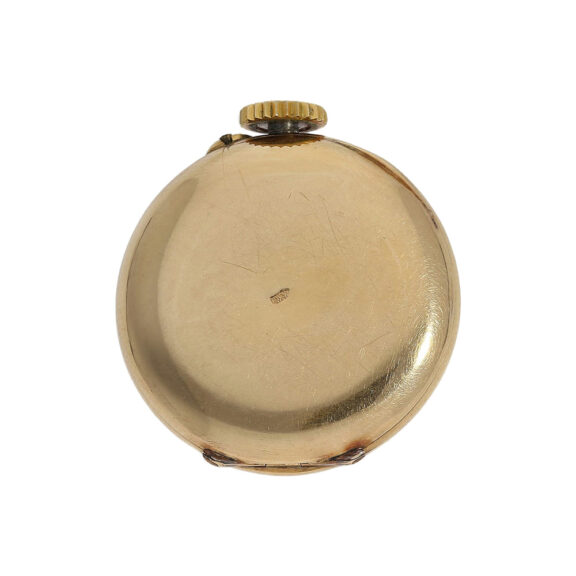 Rare Swiss gold and diamond set buttonhole watch Circa 1890 Rare Swiss gold and diamond set buttonhole watch Circa 1890