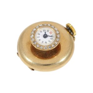 Rare Swiss gold and diamond set buttonhole watch Circa 1890
