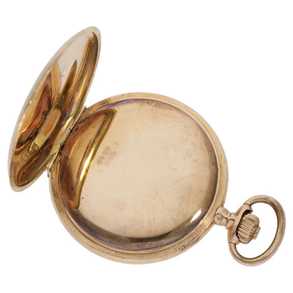 German gold keyless half hunting cased watch Circa 1900 German gold keyless half hunting cased watch Circa 1900