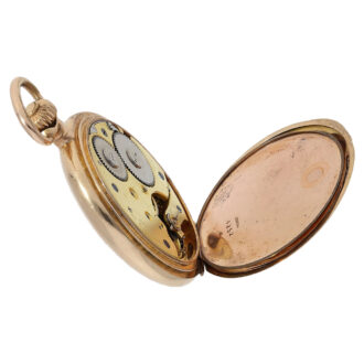 German gold keyless half hunting cased watch Circa 1900