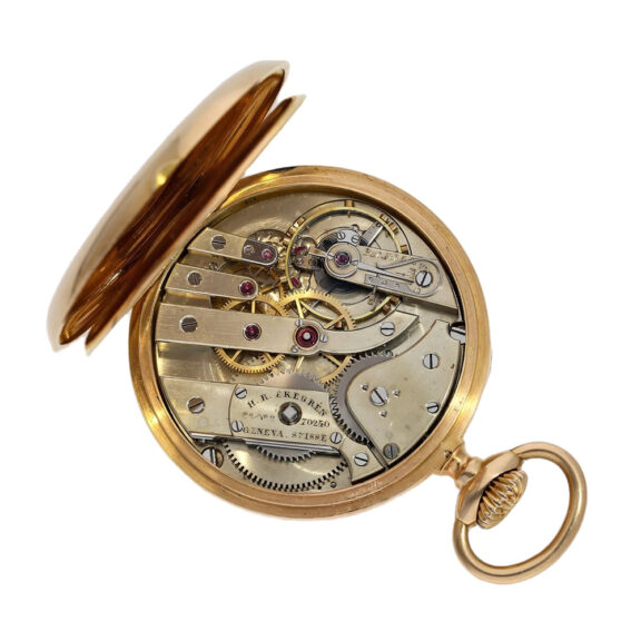 Swiss gold pocket watch for the American market Circa 1890 Swiss gold pocket watch for the American market Circa 1890