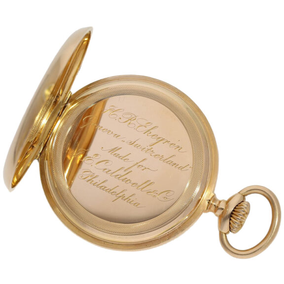 Swiss gold pocket watch for the American market Circa 1890 Swiss gold pocket watch for the American market Circa 1890