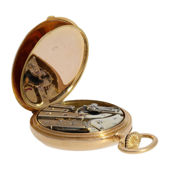 Swiss gold pocket watch for the American market Circa 1890 Swiss gold pocket watch for the American market Circa 1890