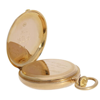 Swiss gold pocket watch for the American market Circa 1890