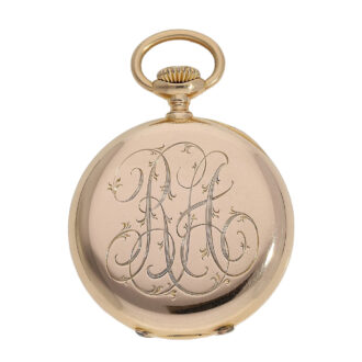 Swiss gold pocket watch for the American market Circa 1890