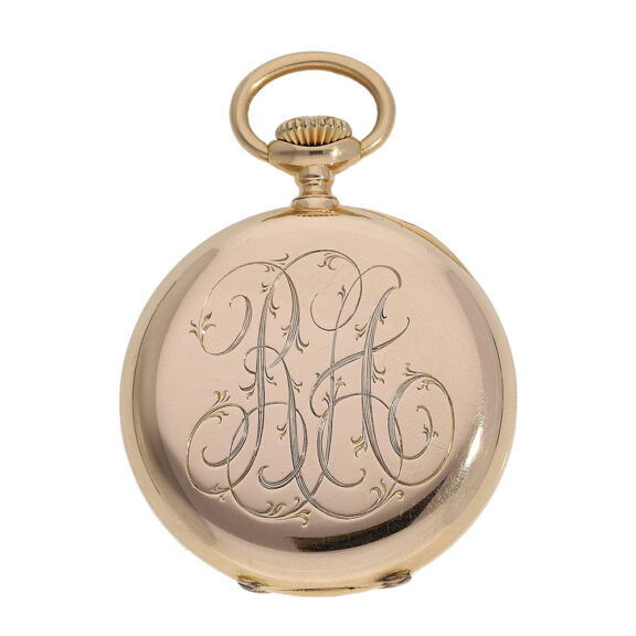 Swiss gold pocket watch for the American market Circa 1890 Swiss gold pocket watch for the American market Circa 1890