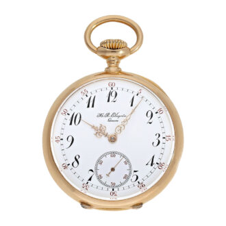Swiss gold pocket watch for the American market Circa 1890