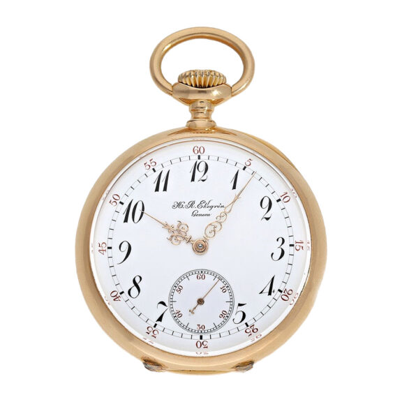 Swiss gold pocket watch for the American market Circa 1890 Swiss gold pocket watch for the American market Circa 1890