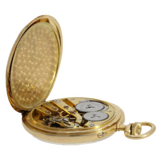 Swiss 18K gold keyless IWC Schaffhausen pocket watch Circa 1913