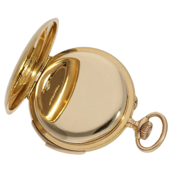 Swiss 18K gold quarter-repeating pocket watch Circa 1900 Swiss 18K gold quarter-repeating pocket watch Circa 1900