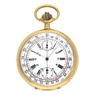 Unsigned chronograph with 30-counter and tachymeter Circa 1920