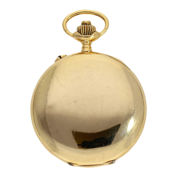 French gold chronograph with tachometer and telemeter Circa 1910 French gold chronograph with tachometer and telemeter Circa 1910