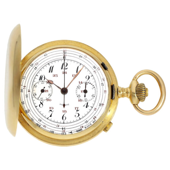 French chronograph with counter and tachymeter Circa 1910
