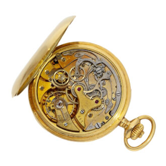 French chronograph with pulsometer and 30-min counter Circa 1920