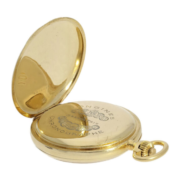 Swiss gold watch with chronograph and tachy scale Circa 1925 Swiss gold watch with chronograph and tachy scale Circa 1925