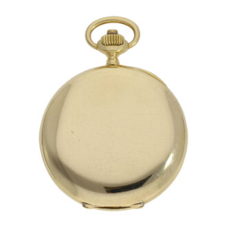 Swiss gold watch with chronograph and tachy scale Circa 1925