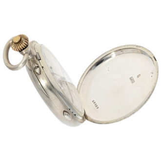 Rare Swiss silver hunting cased chronograph Circa 1910