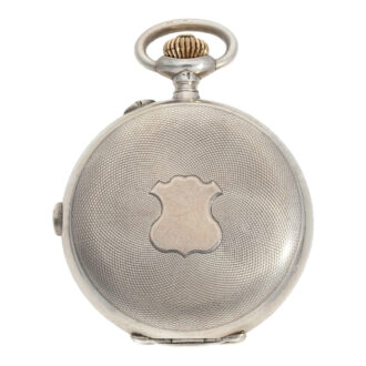 Rare Swiss silver hunting cased chronograph Circa 1910