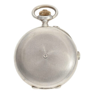 Rare Swiss silver hunting cased chronograph Circa 1910