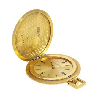 Flat American gold hunting cased lever pocket watch Circa 1965