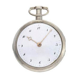 German silver open faced cylinder pocket watch Circa 1815