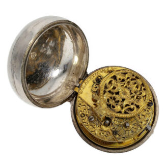 German pair-cased watch with repoussé decoration Circa 1750
