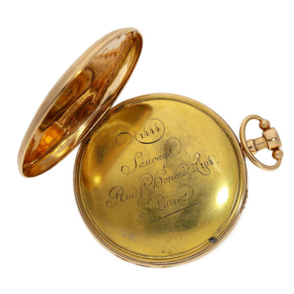 French gold quarter repeating pocket watch Circa 1820 French gold quarter repeating pocket watch Circa 1820