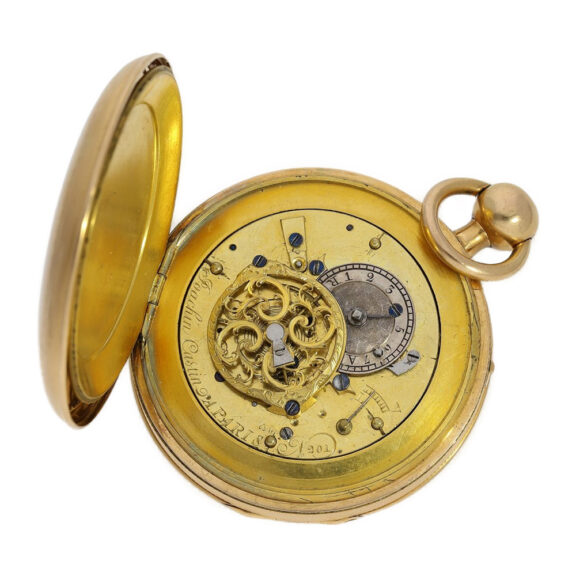 French gold quarter repeating pocket watch Circa 1820 French gold quarter repeating pocket watch Circa 1820