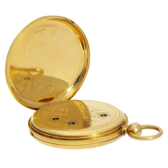French gold Seconde Morte pocket watch Circa 1828-1980 French gold Seconde Morte pocket watch Circa 1828-1980