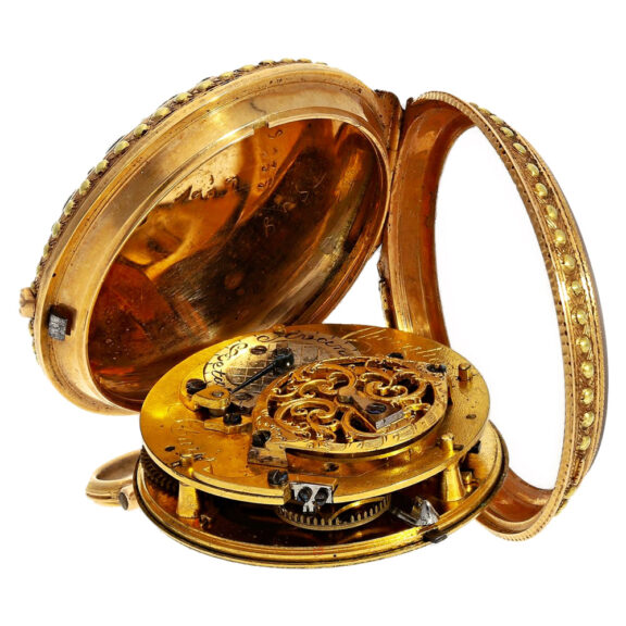 French multi-coloured gold verge pocket watch Circa 1770 French multi-coloured gold verge pocket watch Circa 1770