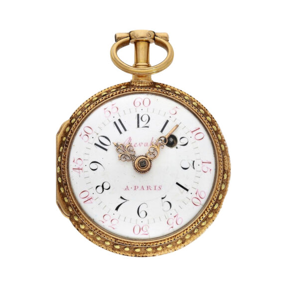 French multi-coloured gold verge pocket watch Circa 1770 French multi-coloured gold verge pocket watch Circa 1770