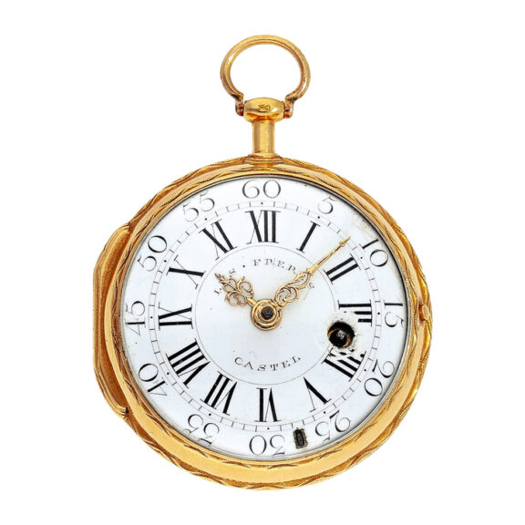 Fine French 20K gold Louis XV verge pocket watch Circa 1762-1768 Fine French 20K gold Louis XV verge pocket watch Circa 1762-1768