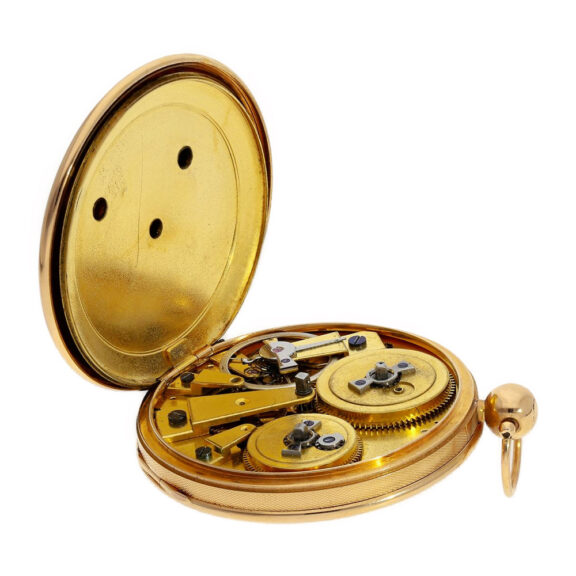 French 18K gold Seconde Morte pocket watch Circa 1830 French 18K gold Seconde Morte pocket watch Circa 1830