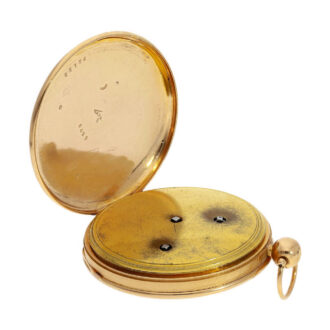 French 18K gold Seconde Morte pocket watch Circa 1830