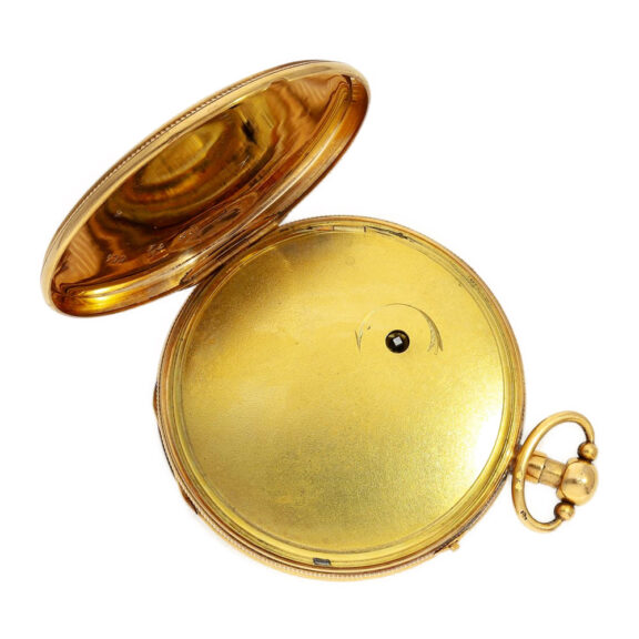 French gold quarter repeating verge pocket watch Circa 1820 French gold quarter repeating verge pocket watch Circa 1820