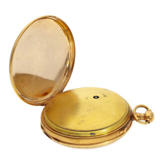 French gold quarter repeating verge pocket watch Circa 1820