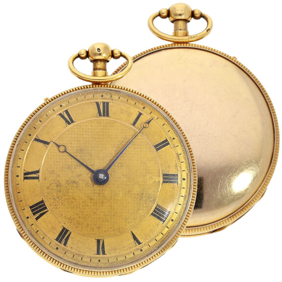 French gold quarter repeating verge pocket watch Circa 1820