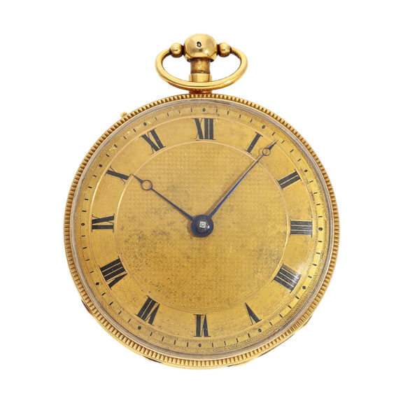 French gold quarter repeating verge pocket watch Circa 1820 French gold quarter repeating verge pocket watch Circa 1820
