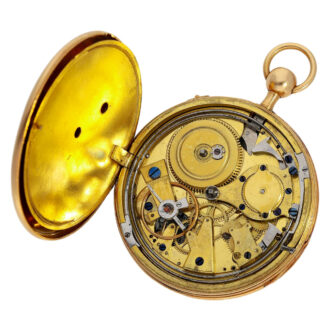 French gold quarter repeating cylinder watch Circa 1820