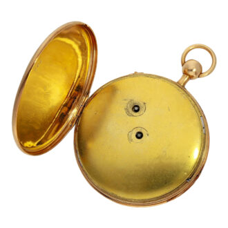 French gold quarter repeating cylinder watch Circa 1820