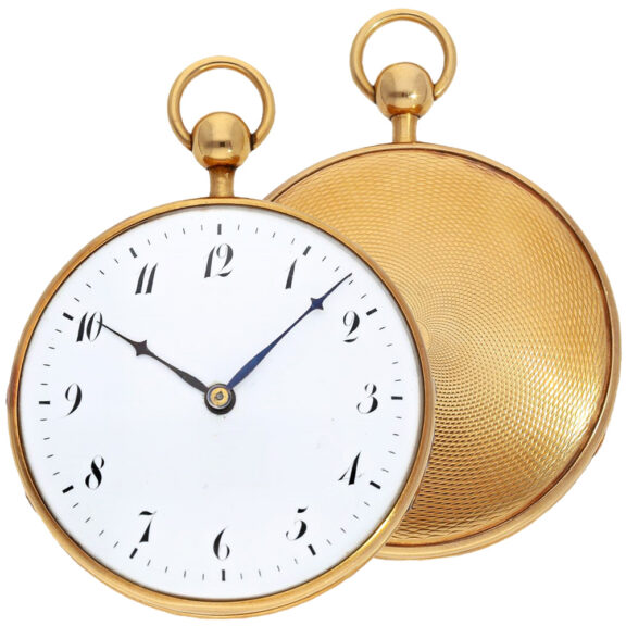 French gold quarter repeating cylinder watch Circa 1820