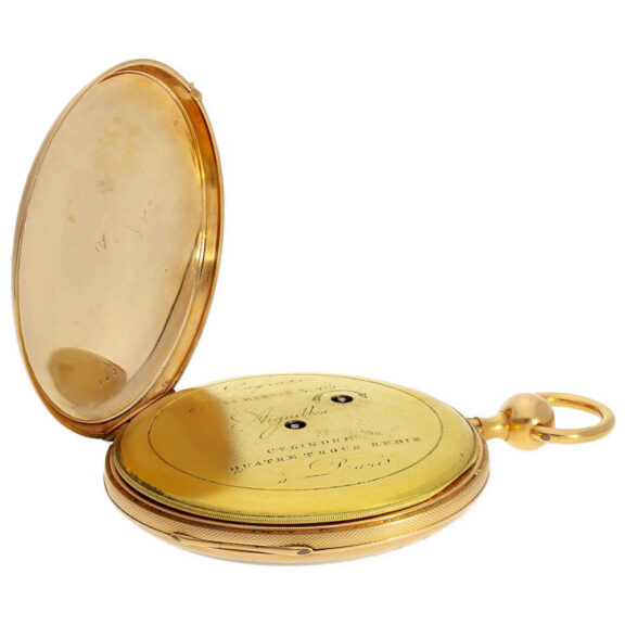 French repeating watch with cylinder escapement Circa 1820 French repeating watch with cylinder escapement Circa 1820