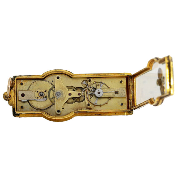 Unusual form pendant clock with rare framework Circa 1830 Unusual form pendant clock with rare framework Circa 1830